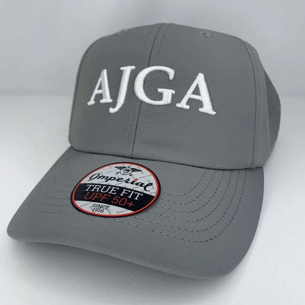 AJGA Gray Golf Hat Adjustable - Imperial Cap - American Junior Golf Association